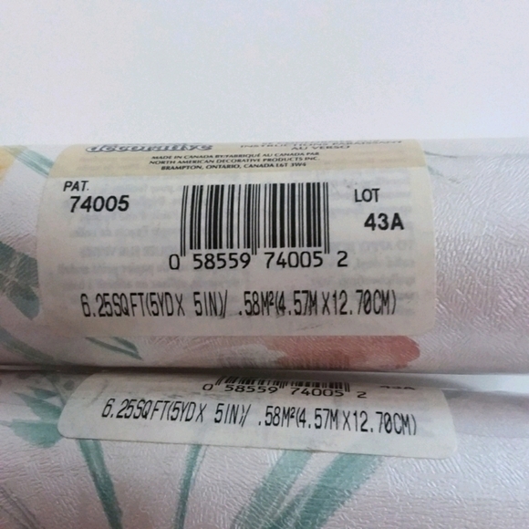 Decorative Floral Prepasted Wallpaper Border (2ct) - Picture 5 of 5